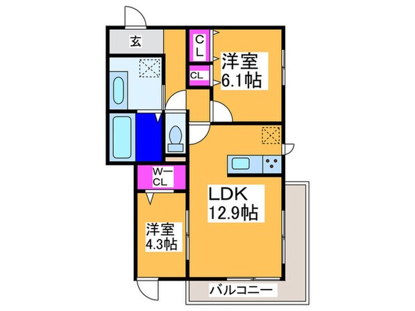 ロイズパレス中百舌鳥ＥＡＳＴの物件間取画像